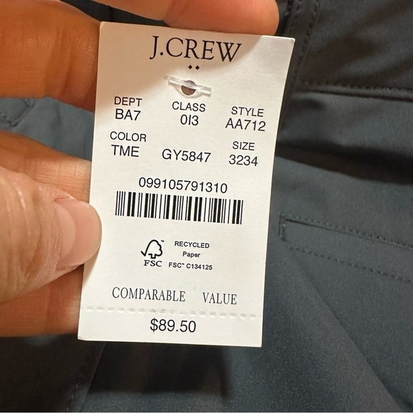 J crew tarnished metal Slim-fit tech chino pant - Picture 4 of 5